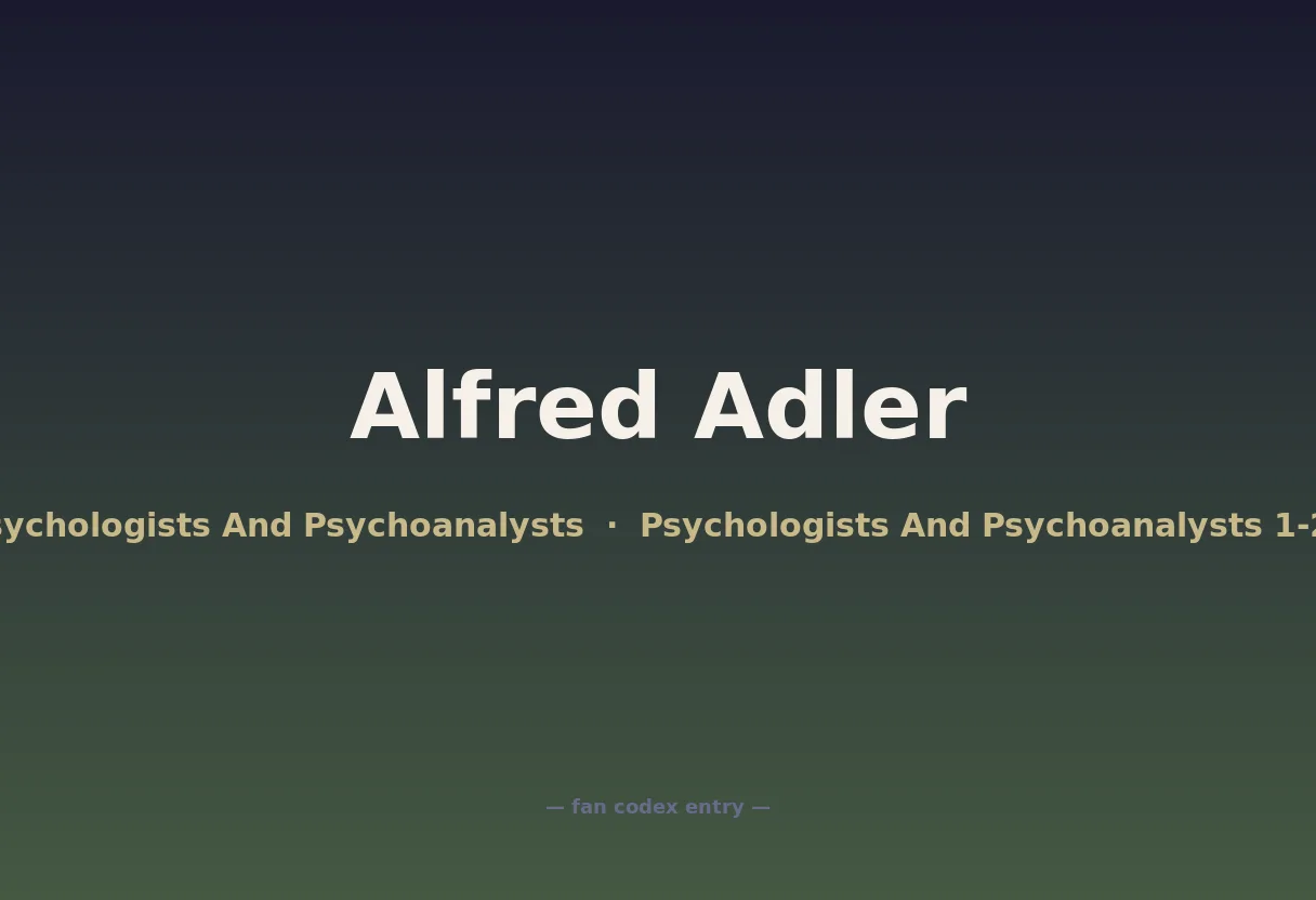 Alfred Adler