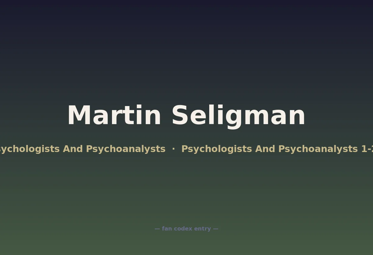 Martin Seligman