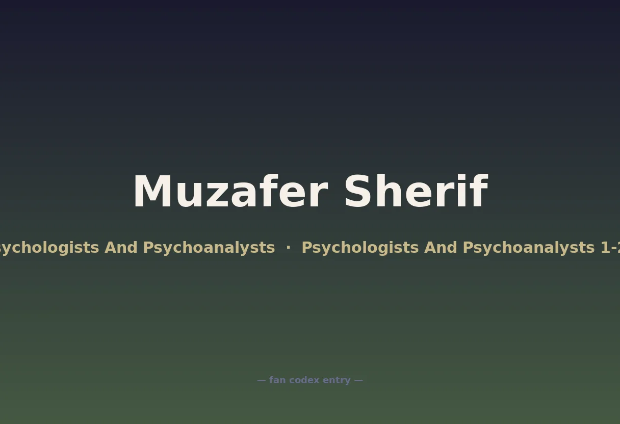 Muzafer Sherif
