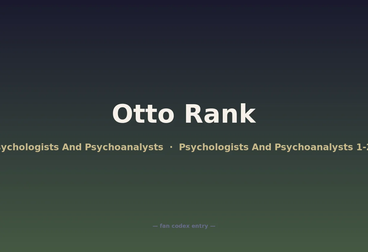 Otto Rank