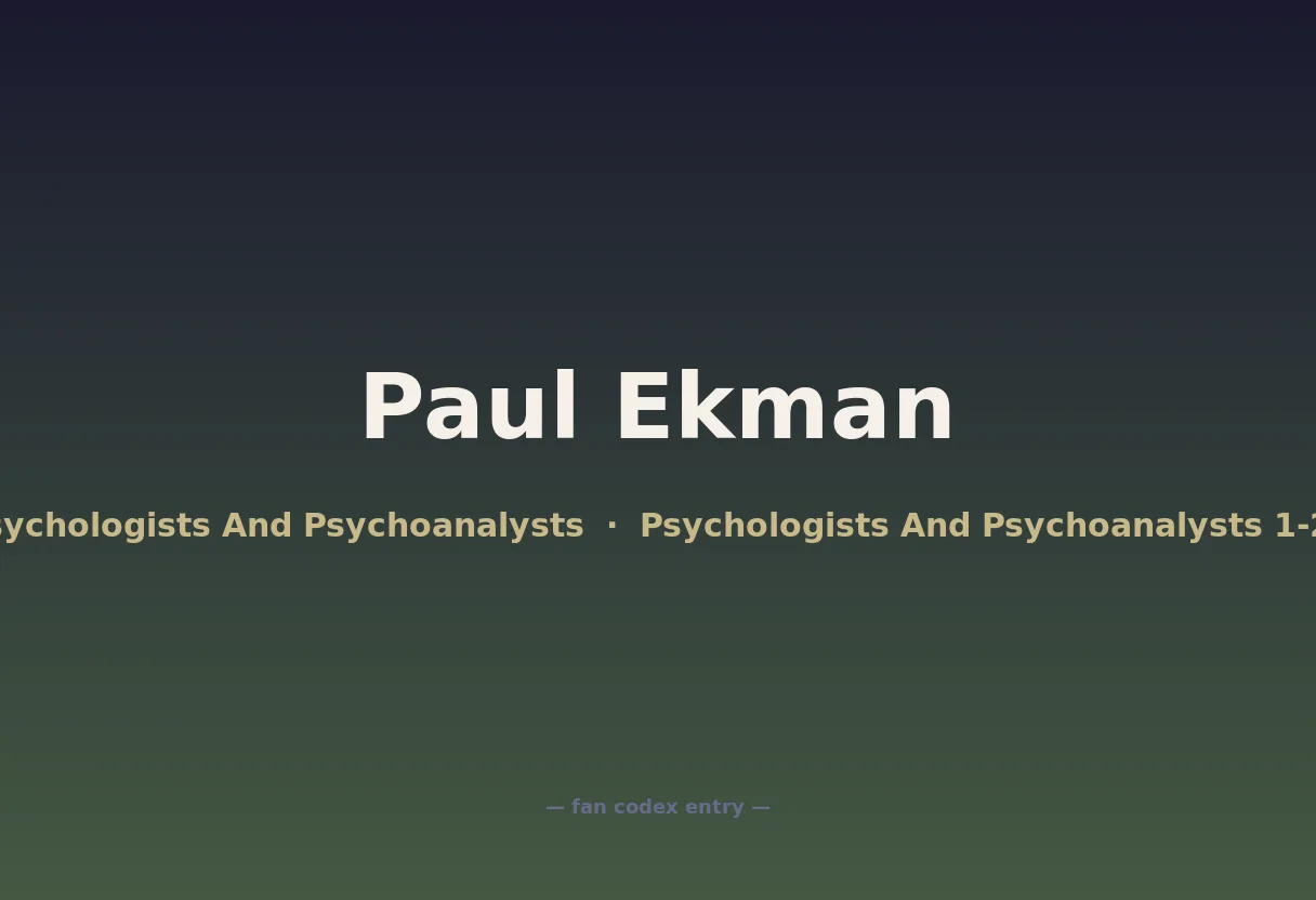 Paul Ekman