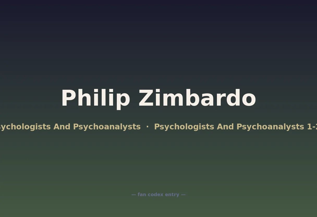 Philip Zimbardo
