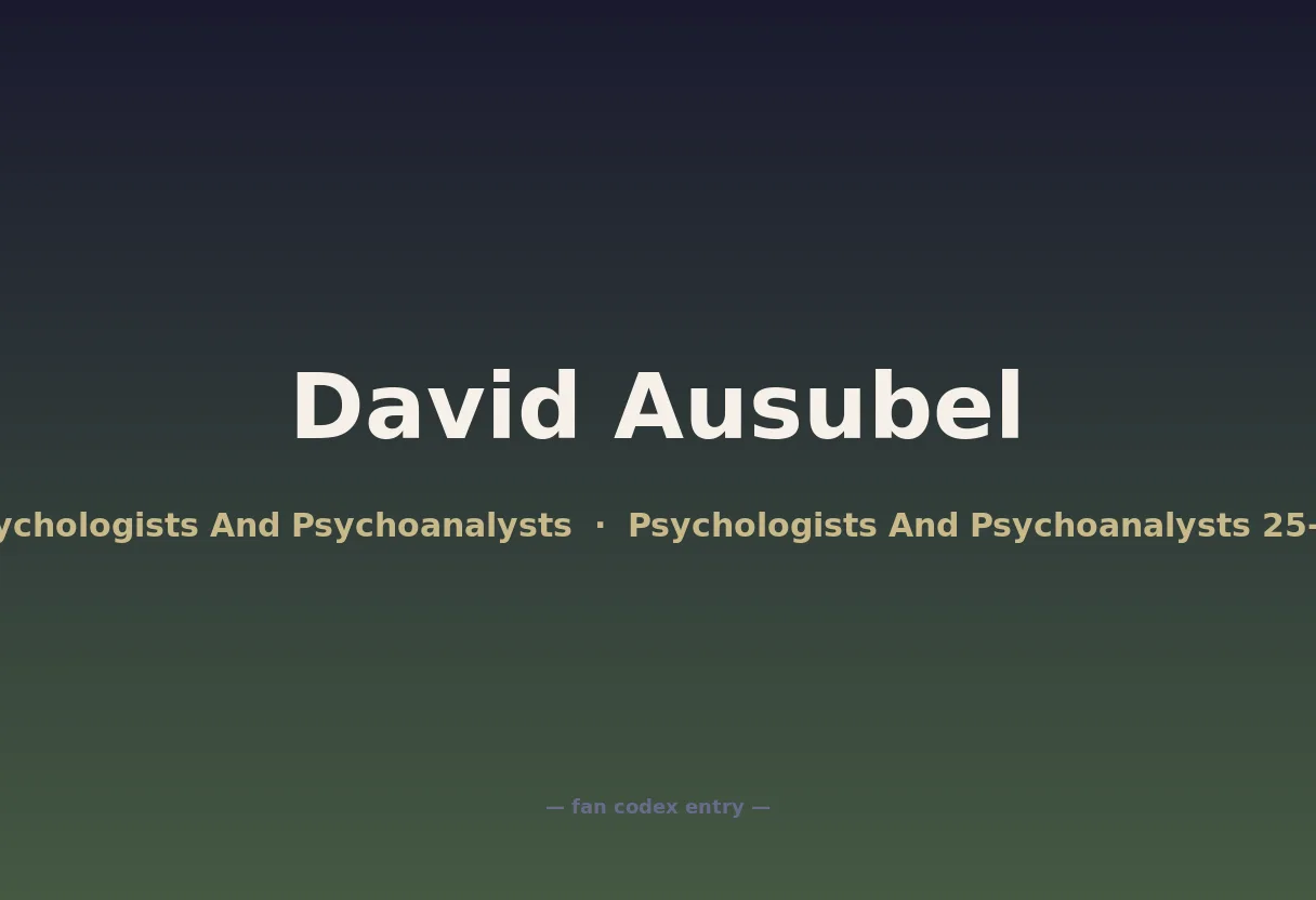 David Ausubel